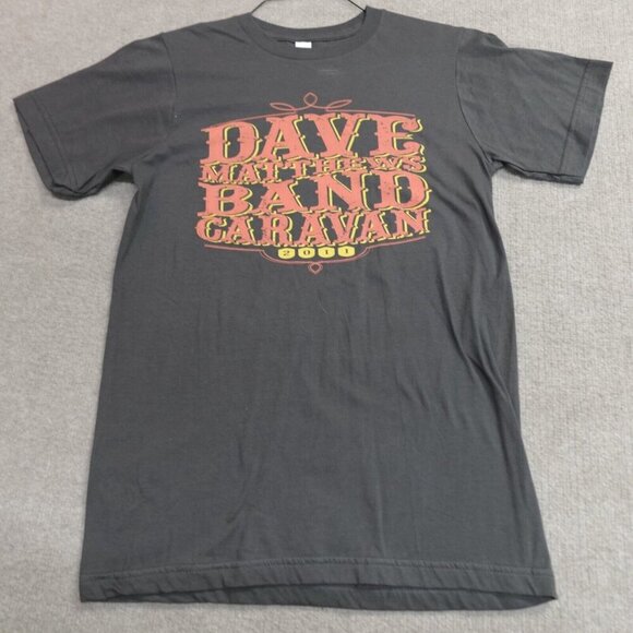 Dave Matthews Band Shirt Small Gray Band 2011 Caravan Flaming Lips OAR - Picture 2 of 8